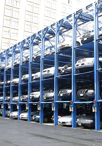 Stereoscopic parking garage PSH